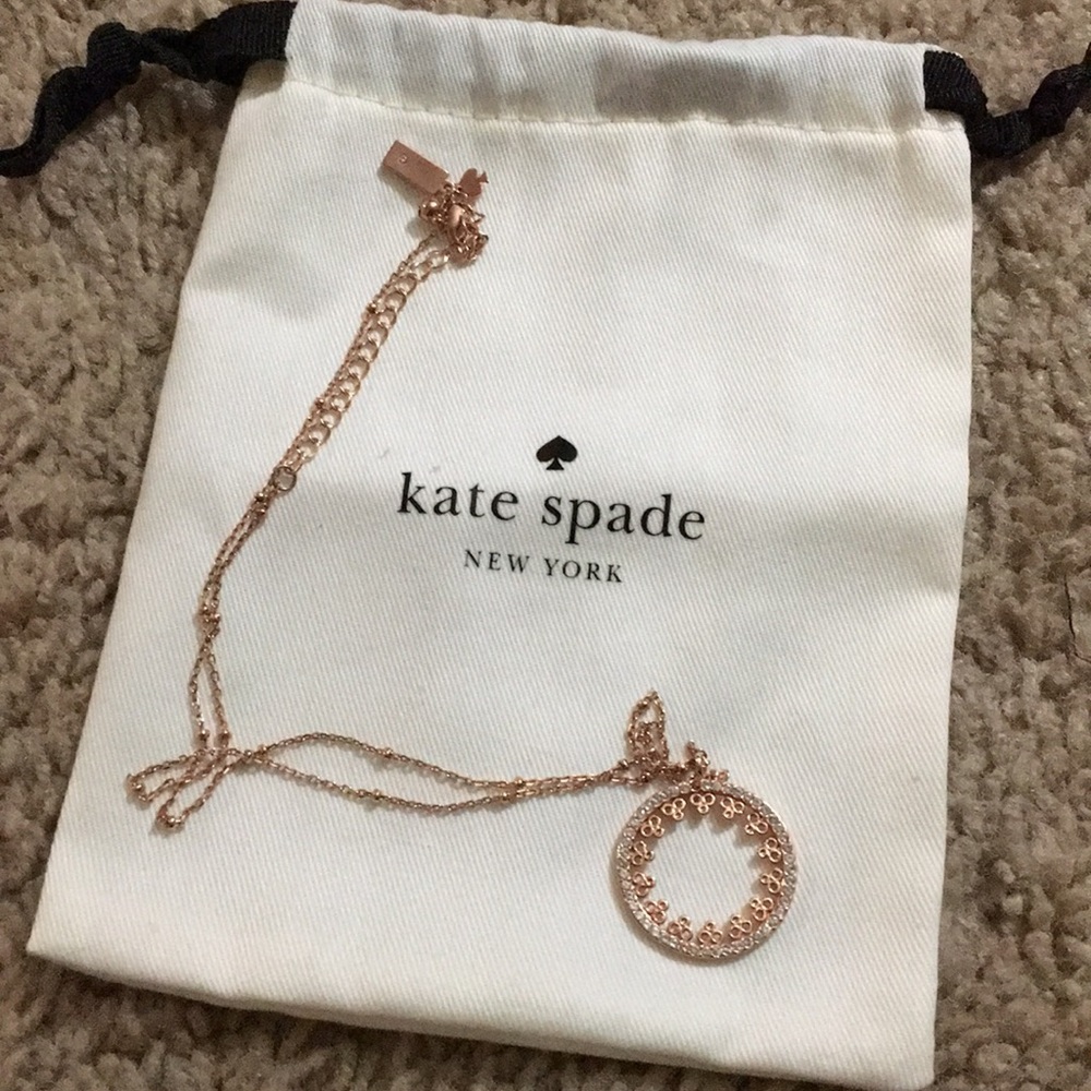 Kate Spade rose gold necklace